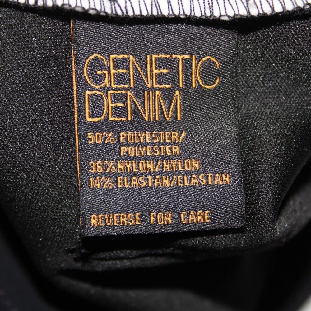 Genetic Denim The Ava Sz 28 x 31 Black Tan Pocket Stretch Poly Nylon Skinny Pant - Picture 11 of 16
